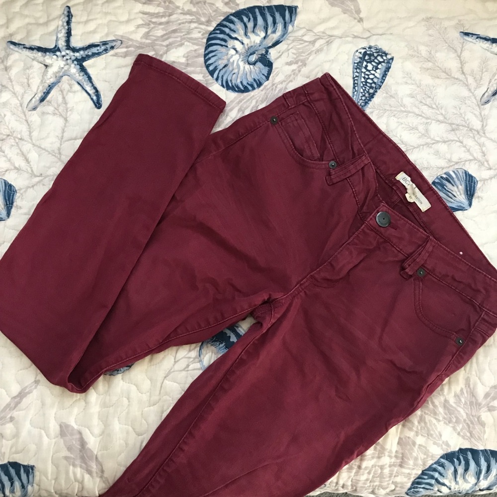 BCBGeneration burgundy jeans